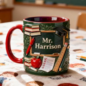 Teacher Appreciation Accent Mug - Personalized Gifts For Teachers 03hymg070126