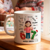 Teen Kid Custom Name Six Seven 3D Effect - Personalized Mug - 2025 Slang, Funny Teen Grandkid, Gen Alpha Christmas Gift Teen Kid Custom Name Six Seven 3D Effect - Personalized Mug - 2025 Slang, Funny Teen Grandkid, Gen Alpha Christmas Gift