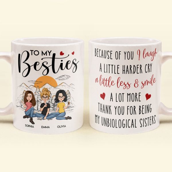 Thank For Being My Unbiological Sister - Personalized Mug Thank For Being My Unbiological Sister - Personalized Mug