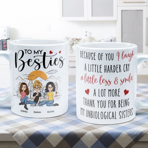 Thank For Being My Unbiological Sister - Personalized Mug Thank For Being My Unbiological Sister - Personalized Mug