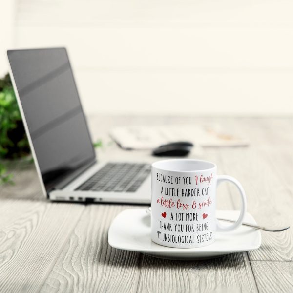 Thank For Being My Unbiological Sister - Personalized Mug Thank For Being My Unbiological Sister - Personalized Mug