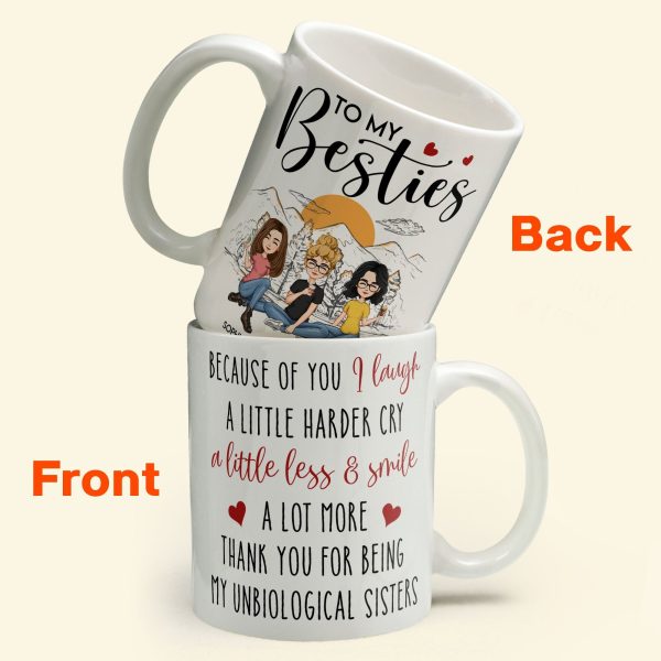 Thank For Being My Unbiological Sister - Personalized Mug Thank For Being My Unbiological Sister - Personalized Mug