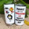 Thank Super Mom For Not Swallowing Us - Personalized Coffee Mug - Mother's Gift