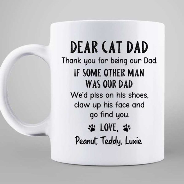 Thank You Cat Dad Backpack Personalized Mug Thank You Cat Dad Backpack Personalized Mug