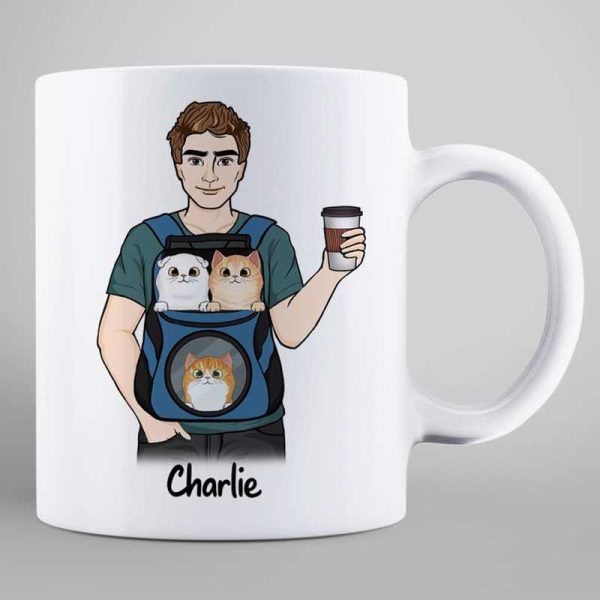 Thank You Cat Dad Backpack Personalized Mug Thank You Cat Dad Backpack Personalized Mug