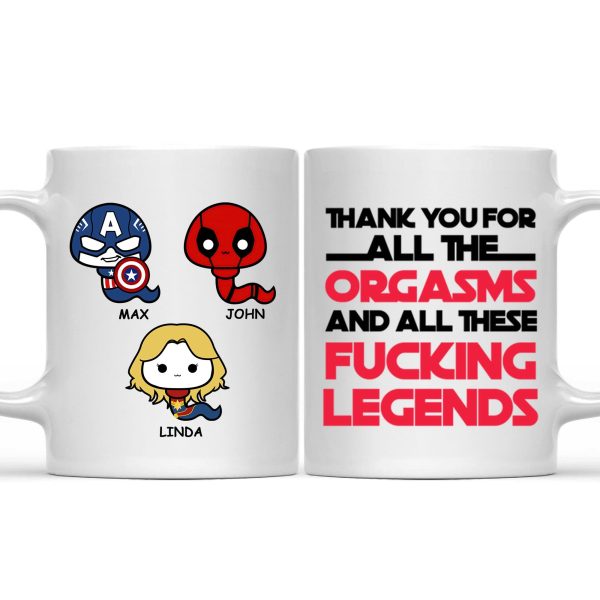 Thank You For All The Orgasms - Gift For Couple - Personalized Ceramic Mug - CL01 NH96 Thank You For All The Orgasms - Gift For Couple - Personalized Ceramic Mug - CL01 NH96