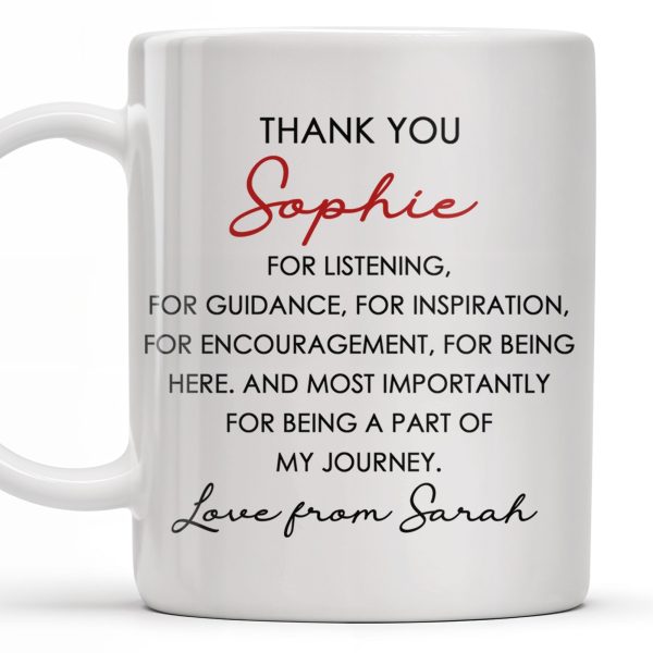 Thank You For Being A Part Of My Journey - Personalized Custom Coffee Mug - COL104_MG Thank You For Being A Part Of My Journey - Personalized Custom Coffee Mug - COL104_MG