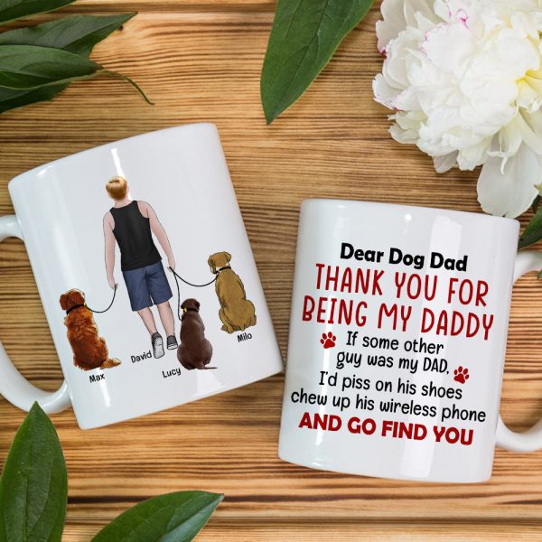 Thank You For Being My Daddy- Gift For Dog Lover- Gift For Dad- Personalized Coffee Mug- Dog Dad Mug Thank You For Being My Daddy- Gift For Dog Lover- Gift For Dad- Personalized Coffee Mug- Dog Dad Mug