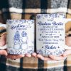 Thank You For Being My Unbiological Sister Toile De Jouy Besties - Personalized Mug Thank You For Being My Unbiological Sister Toile De Jouy Besties - Personalized Mug