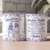 Thank You For Being My Unbiological Sister Toile De Jouy Besties - Personalized Mug Thank You For Being My Unbiological Sister Toile De Jouy Besties - Personalized Mug