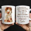 Thank You for Being My Unbiological Sister With Flowers - Personalized Custom Coffee Mug - BST504_MG Thank You for Being My Unbiological Sister With Flowers - Personalized Custom Coffee Mug - BST504_MG
