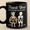 Thank You For Helping Me Bloom - Couple Personalized Custom Black Mug - Gift For Husband Wife, Anniversary Thank You For Helping Me Bloom - Couple Personalized Custom Black Mug - Gift For Husband Wife, Anniversary