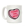 Thank You Next Pink Candy Heart Coffee Mug Thank You Next Pink Candy Heart Coffee Mug