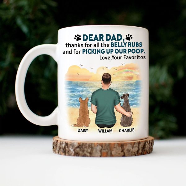Thanks For All The Belly Rubs - Gift For Dog Lovers, Dog Mom, Dog Dad - Personalized Mug Thanks For All The Belly Rubs - Gift For Dog Lovers, Dog Mom, Dog Dad - Personalized Mug