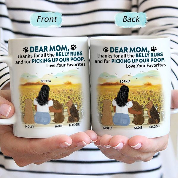 Thanks For All The Belly Rubs - Gift For Dog Lovers, Dog Mom, Dog Dad - Personalized Mug Thanks For All The Belly Rubs - Gift For Dog Lovers, Dog Mom, Dog Dad - Personalized Mug