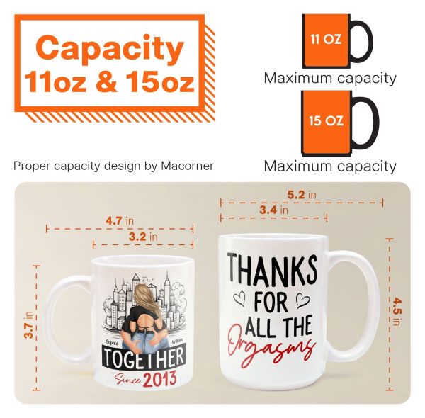 Thanks For All The Orgasms - Personalized Mug Thanks For All The Orgasms - Personalized Mug