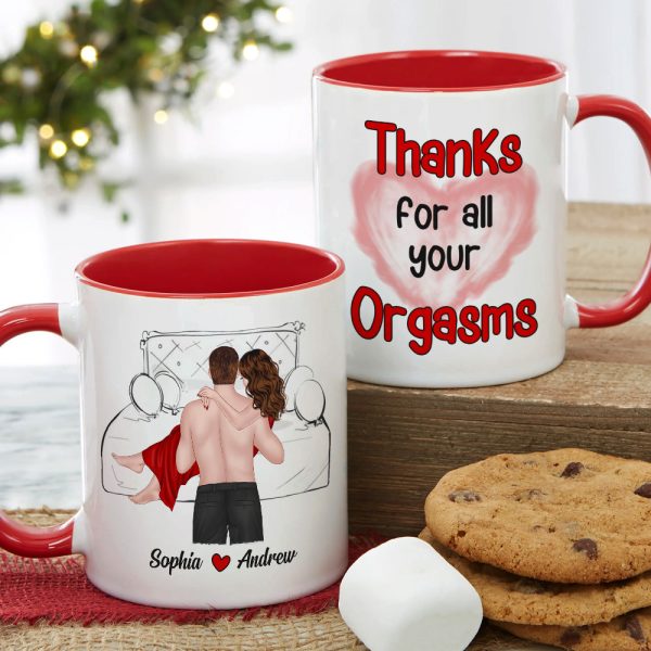 Thanks For All Your Orgasms, Personalized Coffee Couple Mug 02ACDT010323TM Thanks For All Your Orgasms, Personalized Coffee Couple Mug 02ACDT010323TM