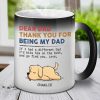 Thanks For Being My Dog Dad Mom - Dog Personalized Color Changing Mug - Gift For Pet Owners, Pet Lovers Thanks For Being My Dog Dad Mom - Dog Personalized Color Changing Mug - Gift For Pet Owners, Pet Lovers