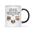Thanks For Belly Rubs And Picking Up Poo Peeking Dog Personalized Mug - Gift For Dog Mom - Gift For Dog Dad Thanks For Belly Rubs And Picking Up Poo Peeking Dog Personalized Mug - Gift For Dog Mom - Gift For Dog Dad