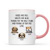 Thanks For Belly Rubs And Picking Up Poo Peeking Dog Personalized Mug - Gift For Dog Mom - Gift For Dog Dad Thanks For Belly Rubs And Picking Up Poo Peeking Dog Personalized Mug - Gift For Dog Mom - Gift For Dog Dad