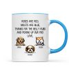 Thanks For Belly Rubs And Picking Up Poo Peeking Dog Personalized Mug - Gift For Dog Mom - Gift For Dog Dad Thanks For Belly Rubs And Picking Up Poo Peeking Dog Personalized Mug - Gift For Dog Mom - Gift For Dog Dad