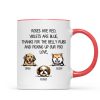 Thanks For Belly Rubs And Picking Up Poo Peeking Dog Personalized Mug - Gift For Dog Mom - Gift For Dog Dad Thanks For Belly Rubs And Picking Up Poo Peeking Dog Personalized Mug - Gift For Dog Mom - Gift For Dog Dad