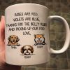 Thanks For Belly Rubs And Picking Up Poo Peeking Dog Personalized Mug - Gift For Dog Mom - Gift For Dog Dad Thanks For Belly Rubs And Picking Up Poo Peeking Dog Personalized Mug - Gift For Dog Mom - Gift For Dog Dad