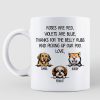 Thanks For Belly Rubs And Picking Up Poo Peeking Dog Personalized Mug - Gift For Dog Mom - Gift For Dog Dad Thanks For Belly Rubs And Picking Up Poo Peeking Dog Personalized Mug - Gift For Dog Mom - Gift For Dog Dad