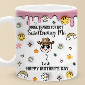 Thanks For Choosing Motherhood - Family Personalized Custom 3D Inflated Effect Printed Mug - Mother's Day, Gift For Mom