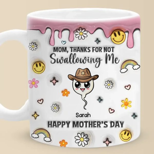 Thanks For Choosing Motherhood - Family Personalized Custom 3D Inflated Effect Printed Mug - Mother's Day, Gift For Mom Thanks For Choosing Motherhood - Family Personalized Custom 3D Inflated Effect Printed Mug - Mother's Day, Gift For Mom