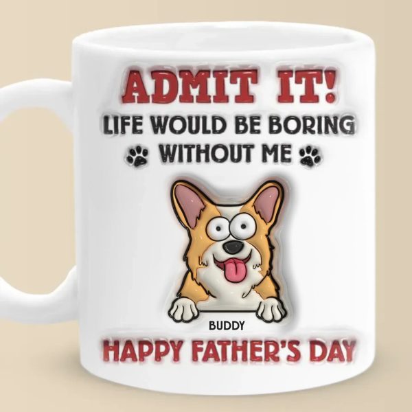 Thanks For Loving Us, Poop And All - Dog & Cat Personalized Custom 3D Inflated Effect Printed Mug - Gift For Pet Owners, Pet Lovers Thanks For Loving Us, Poop And All - Dog & Cat Personalized Custom 3D Inflated Effect Printed Mug - Gift For Pet Owners, Pet Lovers