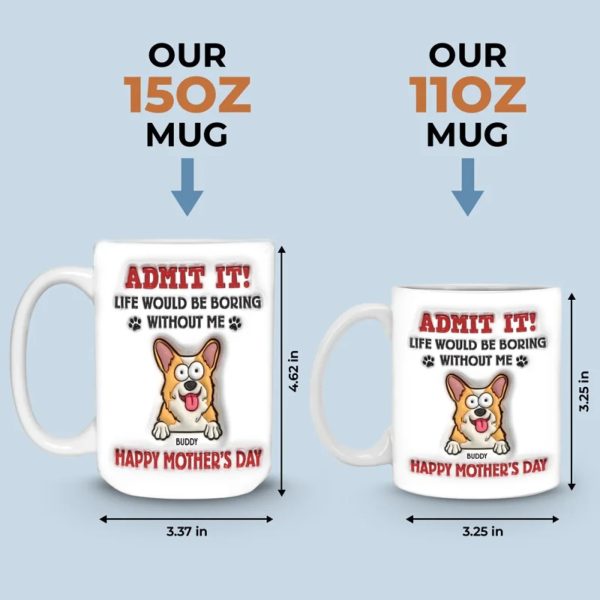 Thanks For Loving Us, Poop And All - Dog & Cat Personalized Custom 3D Inflated Effect Printed Mug - Gift For Pet Owners, Pet Lovers Thanks For Loving Us, Poop And All - Dog & Cat Personalized Custom 3D Inflated Effect Printed Mug - Gift For Pet Owners, Pet Lovers