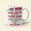 Thanks For Not Swallowing Me Personalized Mug, Funny Mother's Day Gifts Thanks For Not Swallowing Me Personalized Mug, Funny Mother's Day Gifts