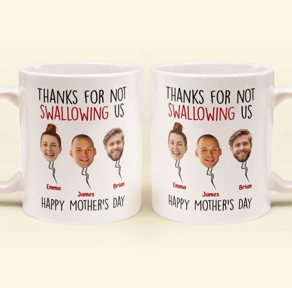 Thanks For Not Swallowing Us - Personalized Photo Mug Thanks For Not Swallowing Us - Personalized Photo Mug