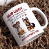 Thanks For Picking Up My Poop Dad Cute Cartoon Dogs Personalized Mug