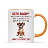 Thanks For Picking Up My Poop Dad Cute Cartoon Dogs Personalized Mug