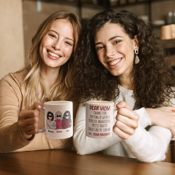 Thanks For Putting Up With A Bratty Child - Personalized Mug - BirthdayGift For Mothers Thanks For Putting Up With A Bratty Child - Personalized Mug - BirthdayGift For Mothers
