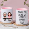 Thanks for Raising My Favorite Human - Personalized Mug - Christmas Gift for Mother-in-Law, Father-in-Law