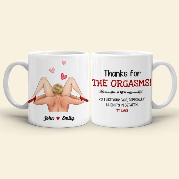 Thanks For The Orgasms, Gift For Couple, Personalized Mug, Naughty Couple Mug, Couple Gift Thanks For The Orgasms, Gift For Couple, Personalized Mug, Naughty Couple Mug, Couple Gift