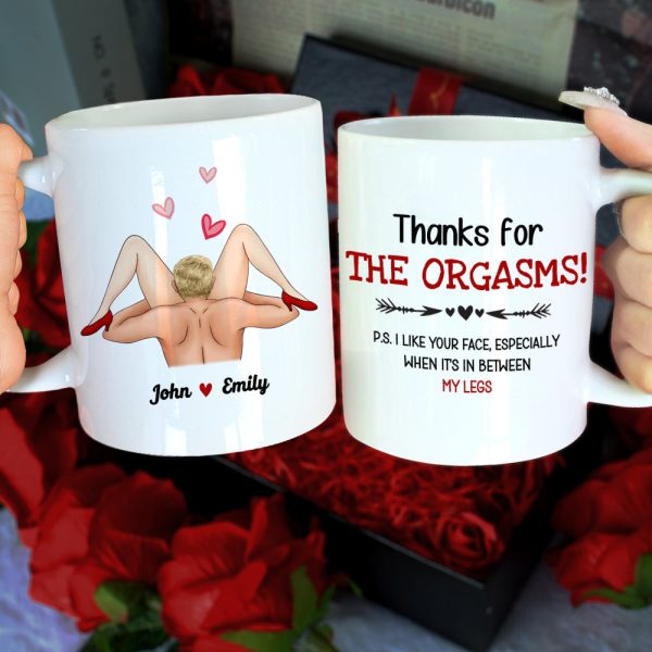 Thanks For The Orgasms, Gift For Couple, Personalized Mug, Naughty Couple Mug, Couple Gift Thanks For The Orgasms, Gift For Couple, Personalized Mug, Naughty Couple Mug, Couple Gift