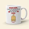 Thanks For Wiping My Ass, Personalized Coffee Mug, Cute Cat Ass Coffee Mug, Mother's Day Gift For Cat Mom Thanks For Wiping My Ass, Personalized Coffee Mug, Cute Cat Ass Coffee Mug, Mother's Day Gift For Cat Mom