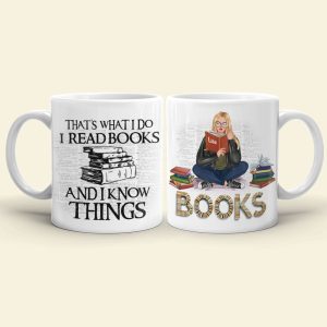That's What I Do I Read Books Personalized Book Mug Gift For Book Lovers