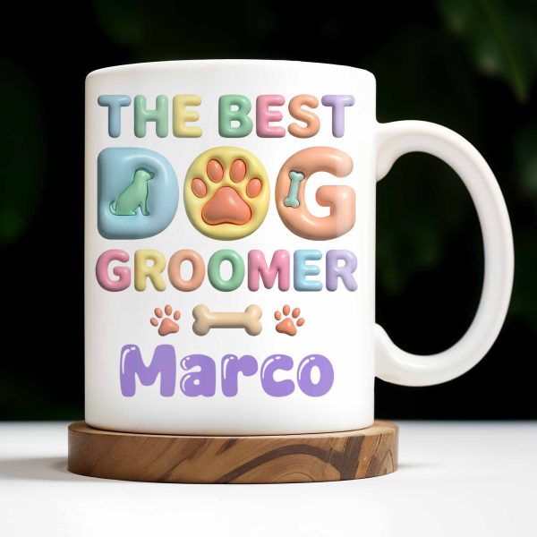 The Best Big Groomer Mug With Dog Icons - Personalized Custom Coffee Mug - JBS069_MG