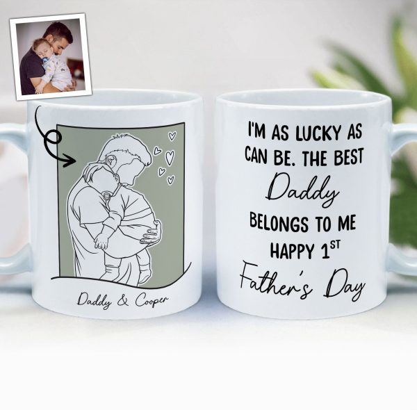 The Best Daddy Belongs To Me - Personalized Mug The Best Daddy Belongs To Me - Personalized Mug