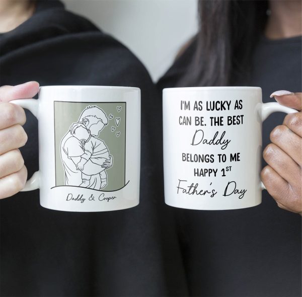 The Best Daddy Belongs To Me - Personalized Mug The Best Daddy Belongs To Me - Personalized Mug