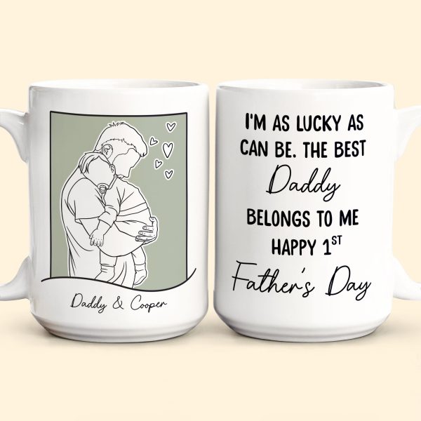 The Best Daddy Belongs To Me - Personalized Mug The Best Daddy Belongs To Me - Personalized Mug