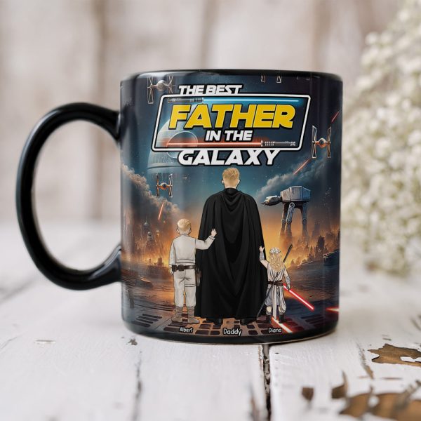 The Best Father In The Galaxy Coffee Mug - Personalized Gifts For Father 03XQQN250425HHHG