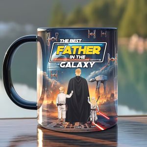 The Best Father In The Galaxy Coffee Mug - Personalized Gifts For Father 03XQQN250425HHHG