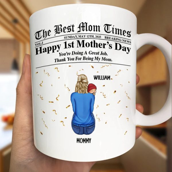 The Best Mom Times New Mom - Personalized Mug The Best Mom Times New Mom - Personalized Mug