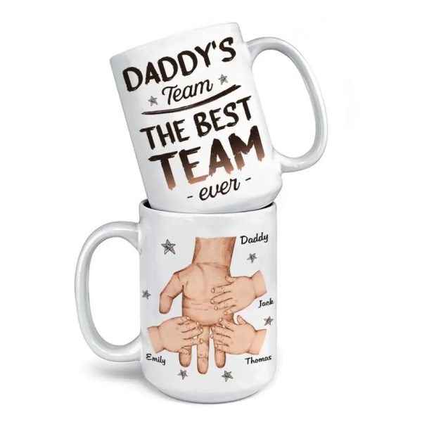 The Best Team Ever - Family Personalized Custom Mug - Father's Day, Gift For Dad, Grandpa The Best Team Ever - Family Personalized Custom Mug - Father's Day, Gift For Dad, Grandpa